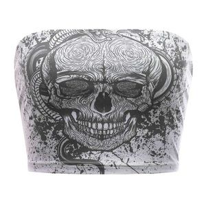 3for20 Gray skull tube top